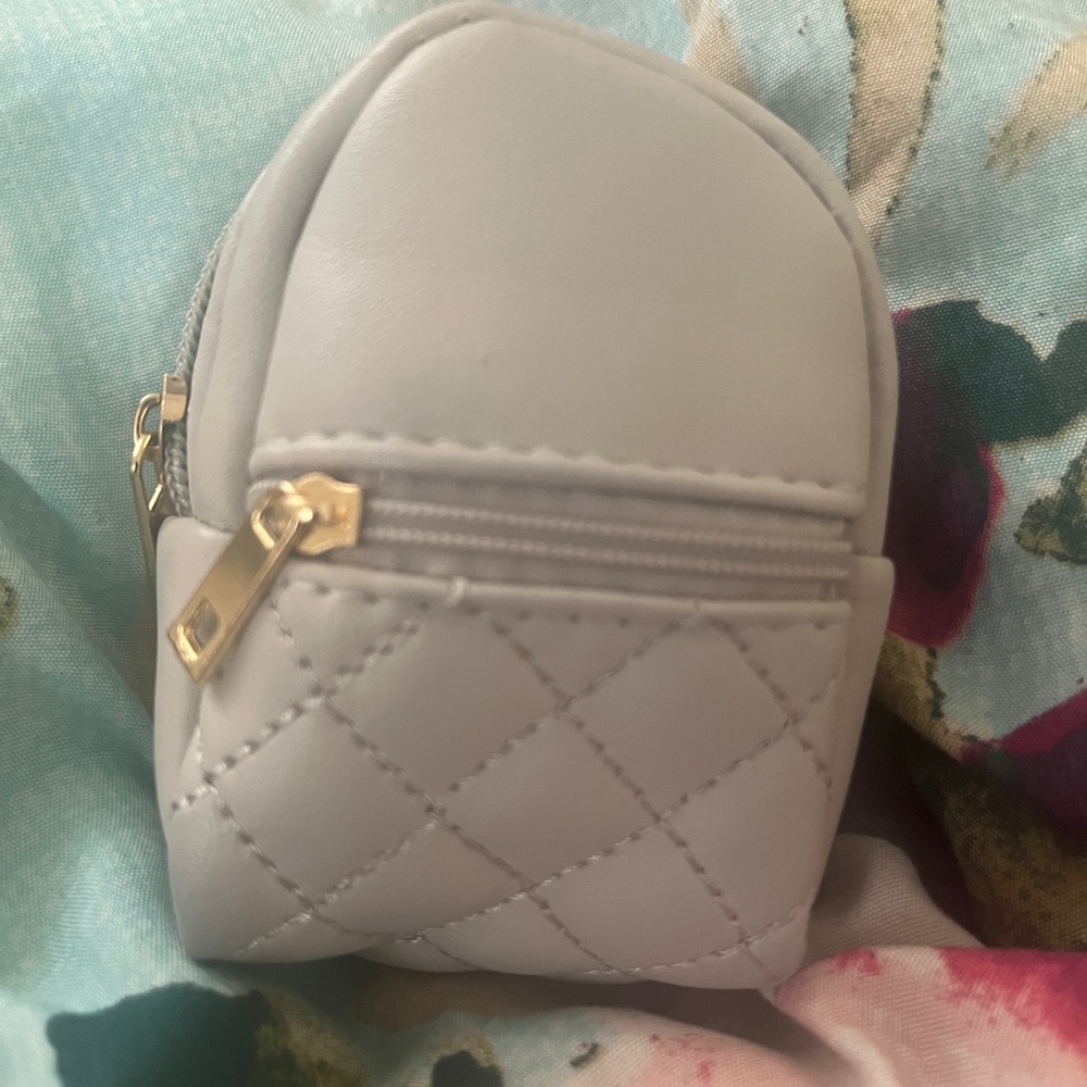 Mini Quilted Backpack Keychain - Picture 2 of 4